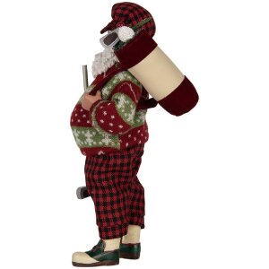 Clayre & Eef 66323 Decoratie Kerstman 16x11x28 cm