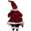 Clayre & Eef 66324 Kerstman Decoratie 16x8x28 cm rood