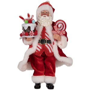 Clayre & Eef 66325 Decoratie Kerstman 16x8x28 cm