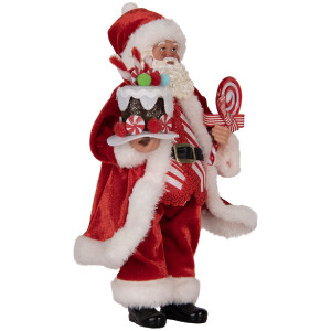 Clayre & Eef 66325 Decoratie Kerstman 16x8x28 cm