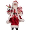 Clayre & Eef 66325 Decoratie Kerstman 16x8x28 cm
