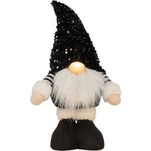 Clayre & Eef 66326 Decoratieve Kabouter met LED 10x15x38 cm