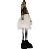 Clayre & Eef 66327 Decoratieve Kabouter met LED Goudkleurig 8x12x56 cm