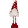 Clayre & Eef 66328 Decoratieve Kabouter met LED Rood en Wit 56 cm
