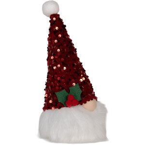 Clayre & Eef 66330 Decoratieve Kabouter met LED 10x10x25 cm