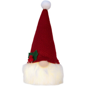 Clayre & Eef 66333 Decoratieve Kabouter met LED 10x10x25 cm