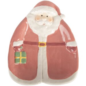 Clayre & Eef 6CE2213P Kleine Schotel 20x16x4 cm roze-wit