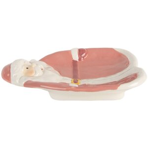 Clayre & Eef 6CE2213P Kleine Schotel 20x16x4 cm roze-wit