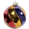 Clayre & Eef 6GL5100 Kerstbal Ø 8x8 cm meerkleurig