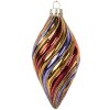 Clayre & Eef 6GL5103 Kerstbal Ø 6x13 cm Meerkleurig