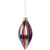 Clayre & Eef 6GL5104 Kerstbal Ø 6x13 cm Meerkleurig