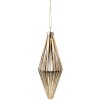 Clayre & Eef 6GL5114 Kerstbal Ø 5x15 cm Goudkleurig