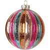 Clayre & Eef 6GL5176 Kerstbal Ø 10x11 cm Meerfarbig