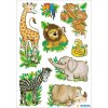 herma decoratieve etiketten decor jungle dieren 3 vellen