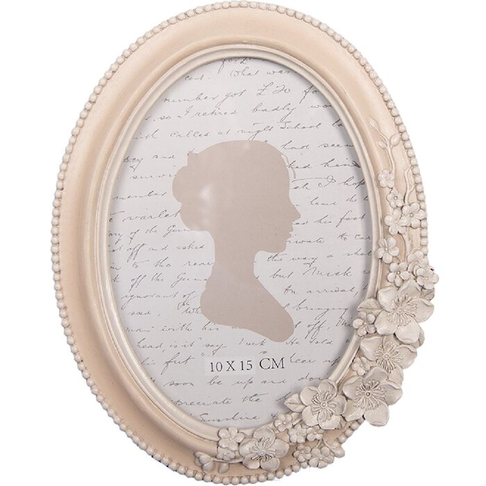 Clayre & Eef 2F1319 Fotolijst 15x2x19 cm voor 10x15 cm fotos roze-beige