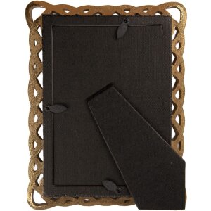 Clayre & Eef 2F1350S Fotolijst 16x3x20 cm / 10x15 cm goudkleurig