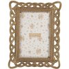 Clayre & Eef 2F1350S Fotolijst 16x3x20 cm / 10x15 cm goudkleurig