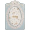 Clayre & Eef 2F1358 Fotolijst 14x21 cm Blauw-Beige 10x15 cm