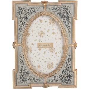 Clayre & Eef 2F1365S Fotolijst 15x21 cm Blauw...