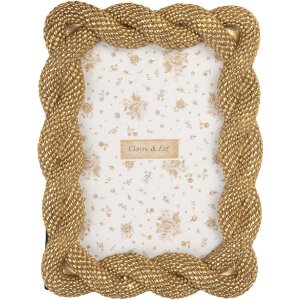 Clayre & Eef 2F1374S Fotolijst 14x2x19 cm Goudkleurig...