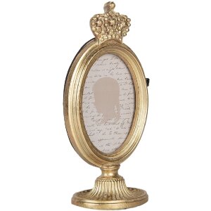 Clayre & Eef 2F1243 Fotolijst 9x6x17 cm / 7x9 cm goudkleurig