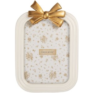 Clayre & Eef 2F1377 Fotolijst 17x24 cm Wit...
