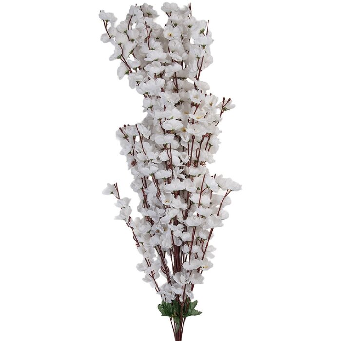 Clayre & Eef 5PL0168W Decoratieve Tak met Bloemen 15x10x100 cm