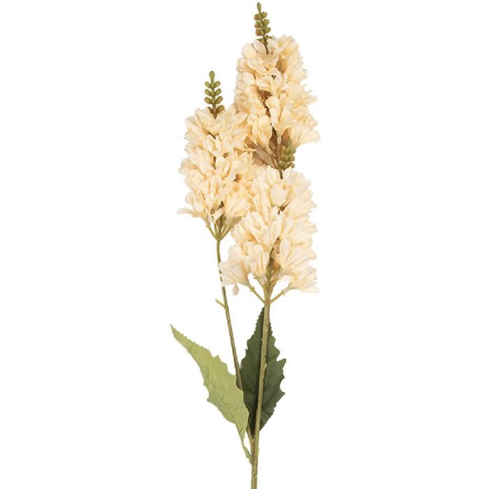 Clayre & Eef 5PL0190BE Decoratieve Tak met Bloemen 10x7x74 cm Beige & Groen