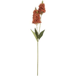 Clayre & Eef 5PL0190BU Decoratieve Tak met Bloemen 10x7x74 cm Bordeaux-Groen