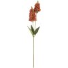 Clayre & Eef 5PL0190BU Decoratieve Tak met Bloemen 10x7x74 cm Bordeaux-Groen