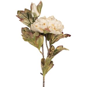 Clayre & Eef 5PL0194W Kunstmatige Bloem Wit Groen...
