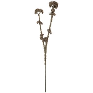 Clayre & Eef 6PL0399G Decoratieve Tak met Bloemen Grijs Groen 6x6x58 cm