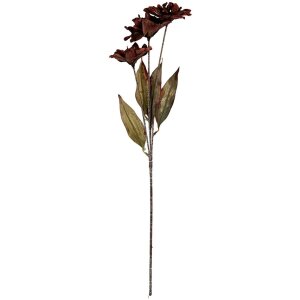 Clayre & Eef 6PL0403CH Decoratieve Tak met Bloemen 8x5x60 cm Bruin en Groen