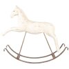 Clayre & Eef 5PR0176 Decoratie Schommelpaard 61x15x51 cm Wit