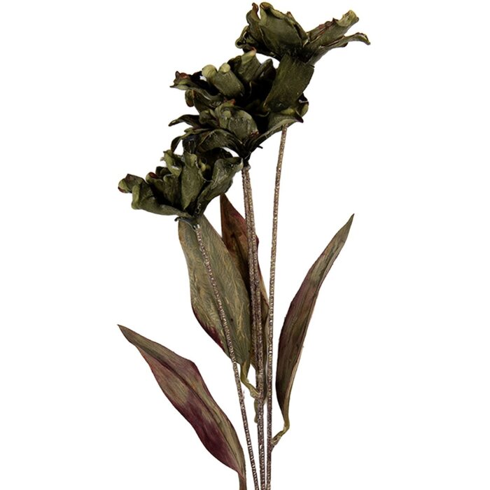 Clayre & Eef 6PL0403GR Decoratieve Tak met Bloemen 8x5x60 cm Groen