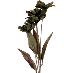 Clayre & Eef 6PL0403GR Decoratieve Tak met Bloemen 8x5x60 cm Groen