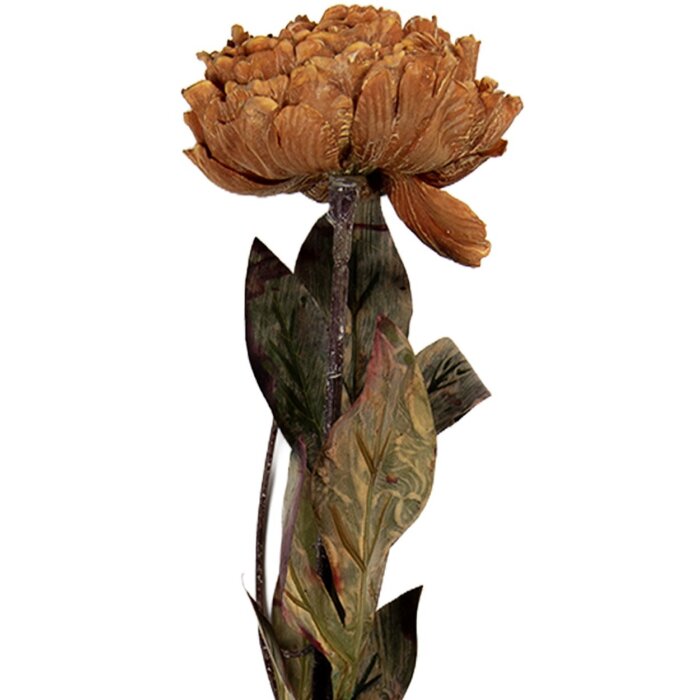 Clayre & Eef 6PL0405BR Kunstbloem 10x10x65 cm Bruin & Groen