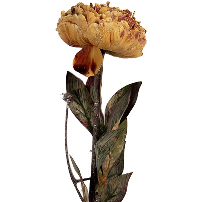 Clayre & Eef 6PL0405O Kunstbloem 10x10x65 cm Oranje & Groen