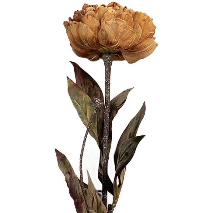 Clayre & Eef 6PL0405Y Kunstbloem 10x10x65 cm Geel Groen