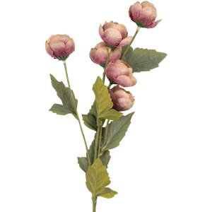 Clayre & Eef 6PL0409P Decoratieve tak met bloemen 10x10x63 cm