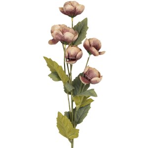 Clayre & Eef 6PL0409PA Decoratieve Tak met Bloemen 10x10x63 cm Violet