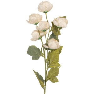 Clayre & Eef 6PL0409W Decoratieve tak met bloemen 10x10x63 cm