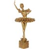 Clayre & Eef 6PR5418 Decoratie Ballerina 20x17x45 cm Goudkleurig