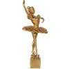 Clayre & Eef 6PR5418 Decoratie Ballerina 20x17x45 cm Goudkleurig