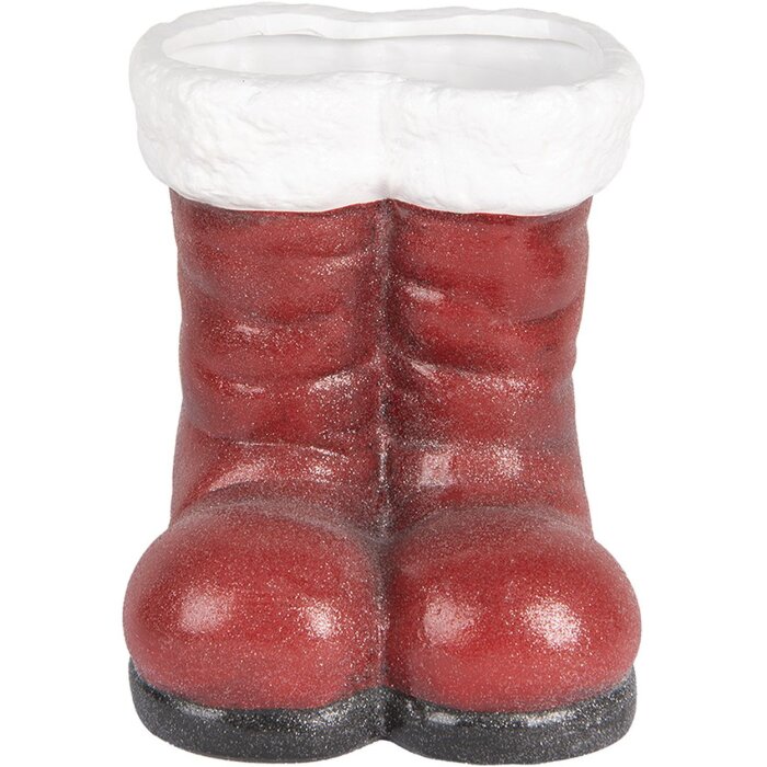 Clayre & Eef 6PR5525 Decoratie Kerstman Laars 22x22x23 cm