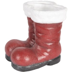Clayre & Eef 6PR5525 Decoratie Kerstman Laars 22x22x23 cm