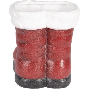 Clayre & Eef 6PR5525 Decoratie Kerstman Laars 22x22x23 cm
