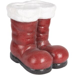 Clayre & Eef 6PR5525 Decoratie Kerstman Laars 22x22x23 cm