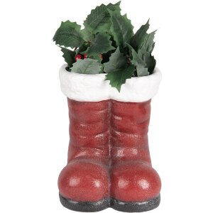 Clayre & Eef 6PR5525 Decoratie Kerstman Laars 22x22x23 cm