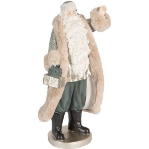 Clayre & Eef 6PR5526 Decoratie Kerstman 20x15x42 cm